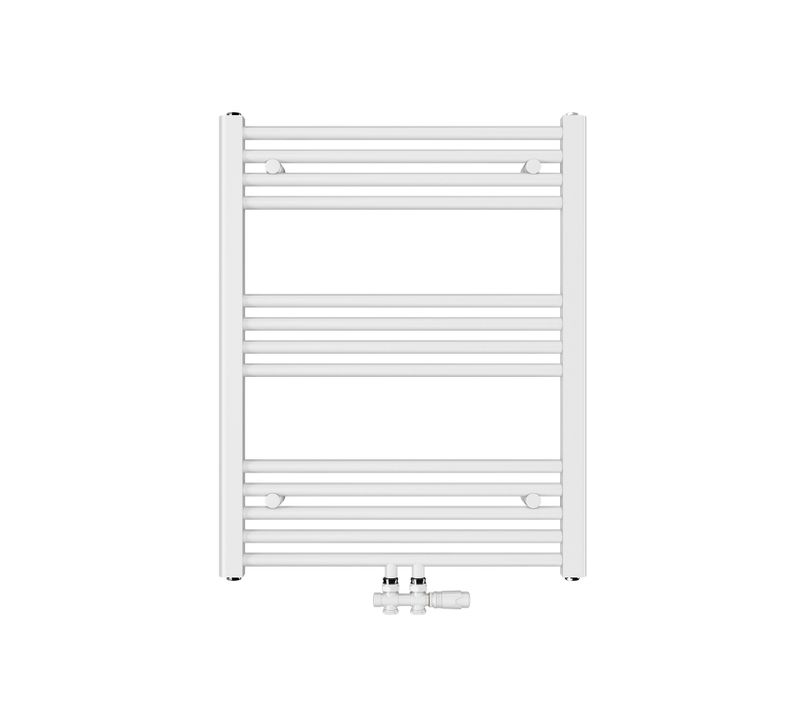 Radiateur Sèche-serviettes Eau Chaude Blanc Brillant Acier H. 75 X L. 60 Cm 337 W