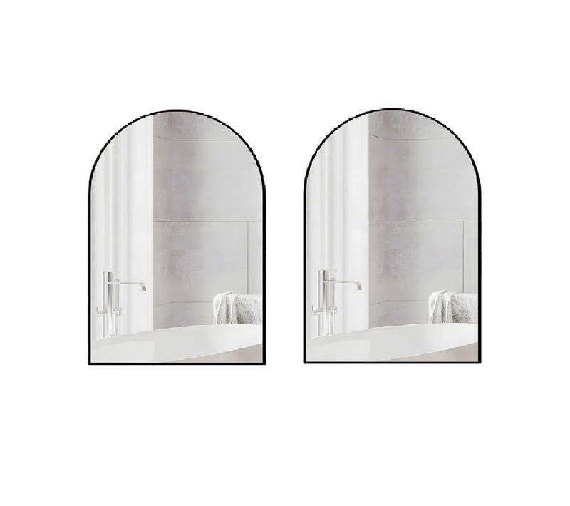 Lot De 2 Armoires De Toilette Arcade Avec Miroir - 61x91 Cm