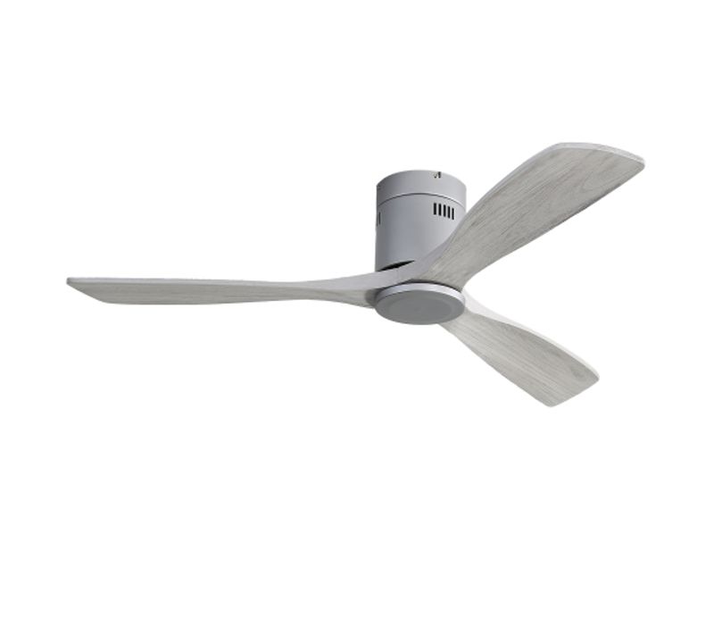 Ventilateur De Plafond 52"(132 Cm), Moteur Dc Silencieux, Réversible, Télécommande, Sans Lumière