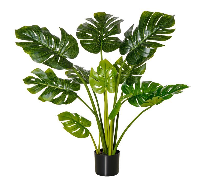 Plante Artificielle Arbre Monstera 110cm Avec Pot Stable
