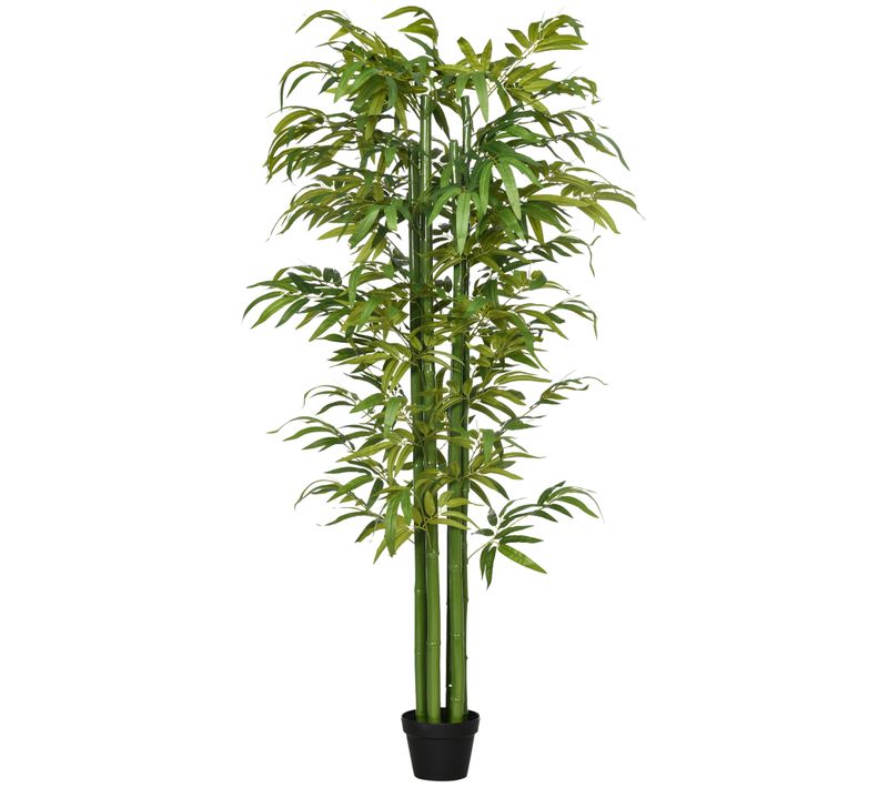 Plante Artificielle Bambou Artificiel 180 Cm Avec Pot, Décorative Pour Intérieur