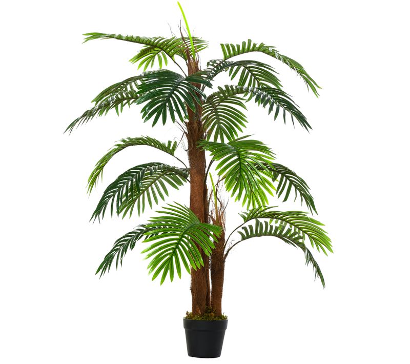 Plante Artificielle Palmier Artificielle 120 Cm Avec Pot, Réaliste Et Durable