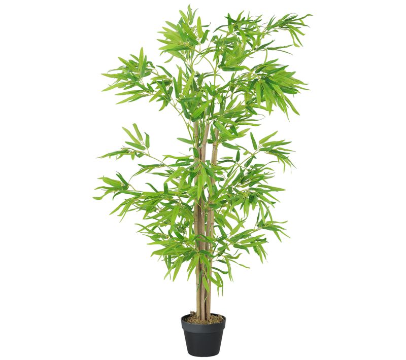 Plante Artificielle Bambou 150 Cm Avec Pot, Décoration Pour Salon Et Bureau