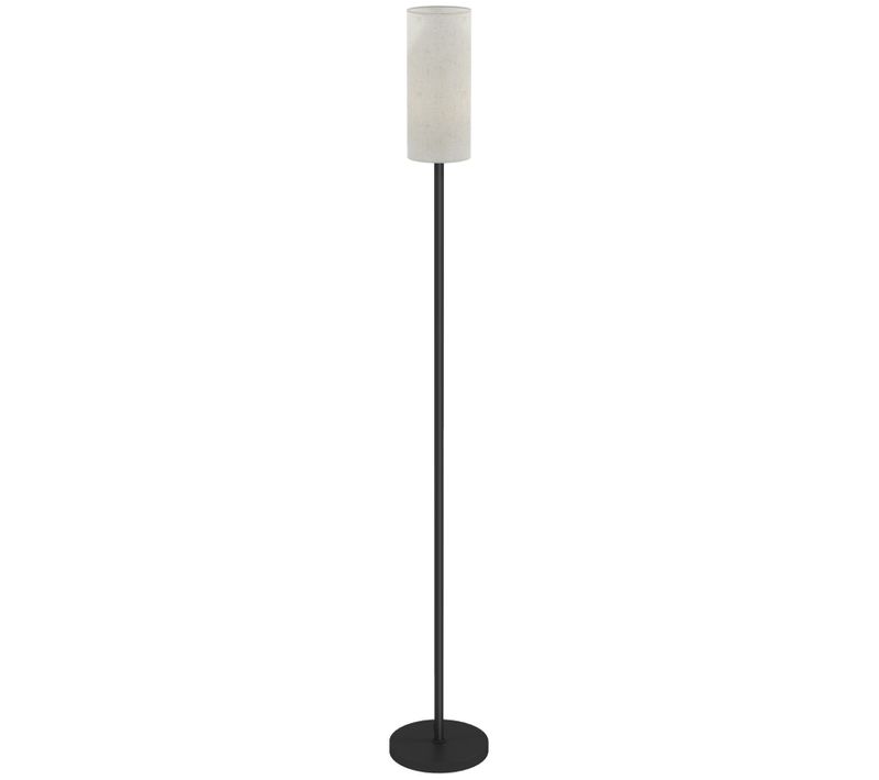 Lampadaire Moderne Simple Métal Et Lin, E27, Interrupteur Pied, Ø22xh163 cm