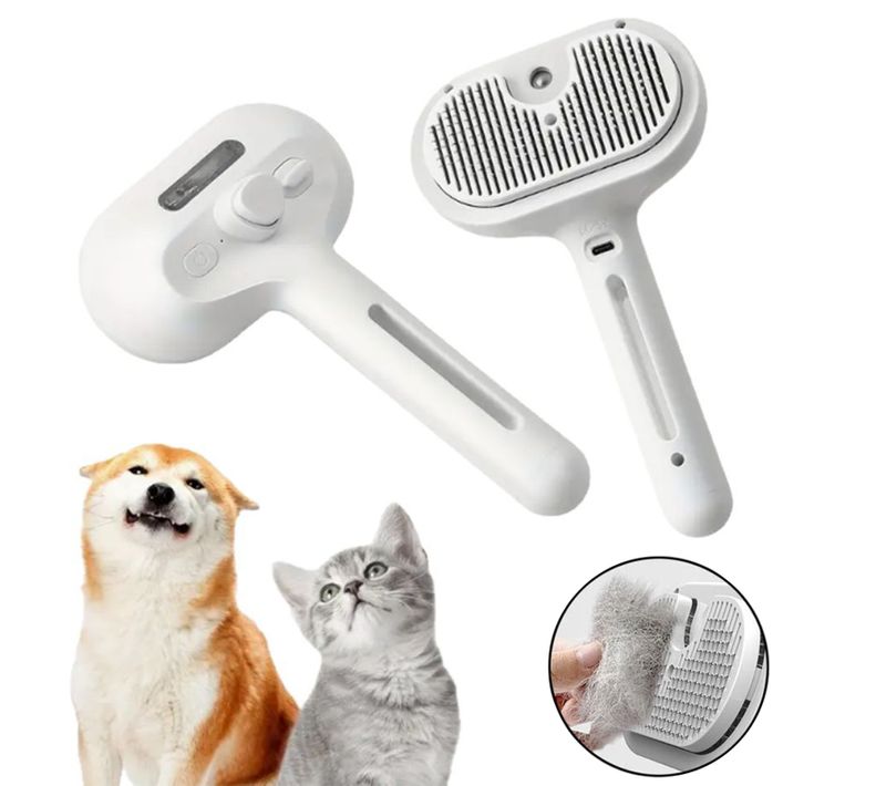 Brosse Vapeur Pour Chat Et Chien – Peigne Électrique Massage Et Nettoyage
