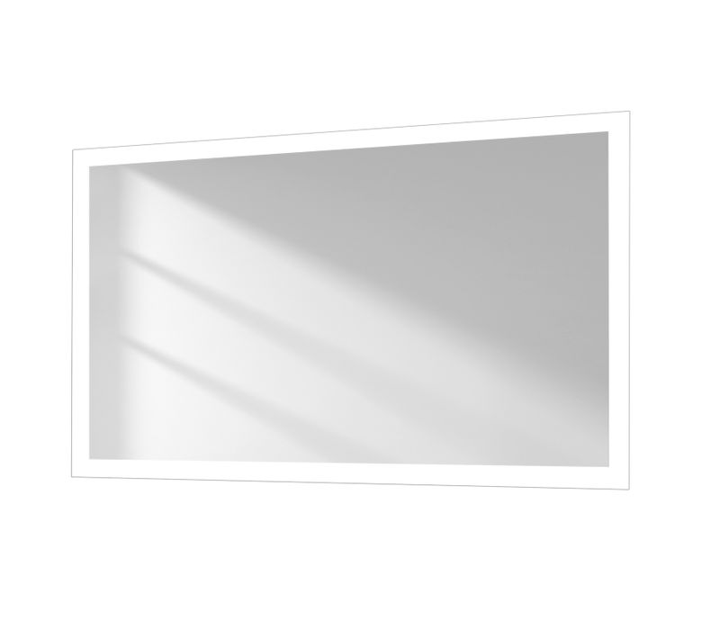 Miroir Lumineux Salle De Bain 60x100cm Anti-buée Double Éclairage Froide Chaude Bouton