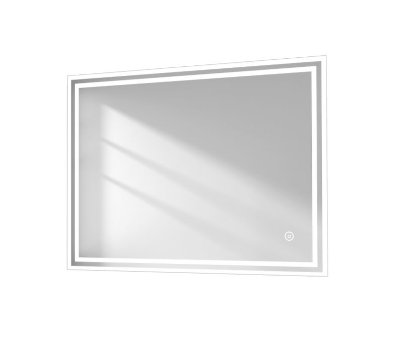 Miroir Pour Salle De Bain 70x90cm Anti-buée Tactile Lumière Blanche Froide