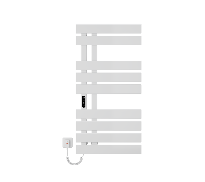 Sèche-serviettes Électrique De Salle De Bain 1000x500 Mm, 350w, Porte-serviettes Chauffant, Blanc