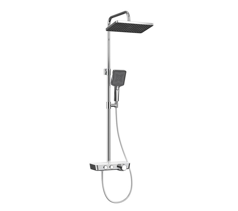 Colonne De Douche Avec Cascade Thermostatique Chrome