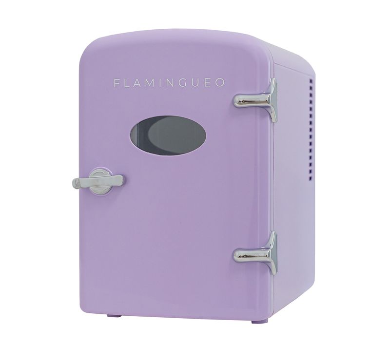 Mini Frigo Cosmétique 4l, 12v/220v, Froid Et Chaud, Violet