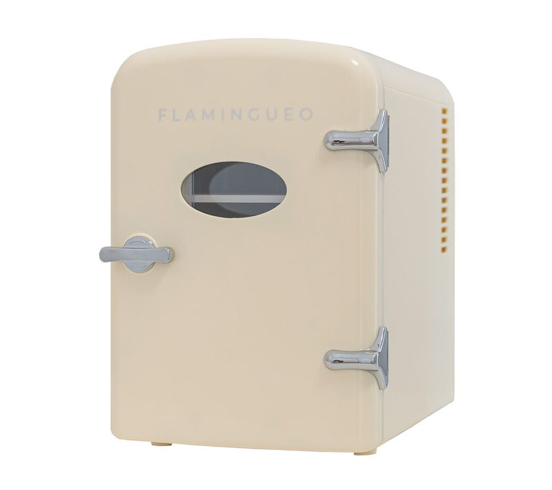 Mini Frigo Cosmétique 4l, 12v/220v, Froid Et Chaud, Beige