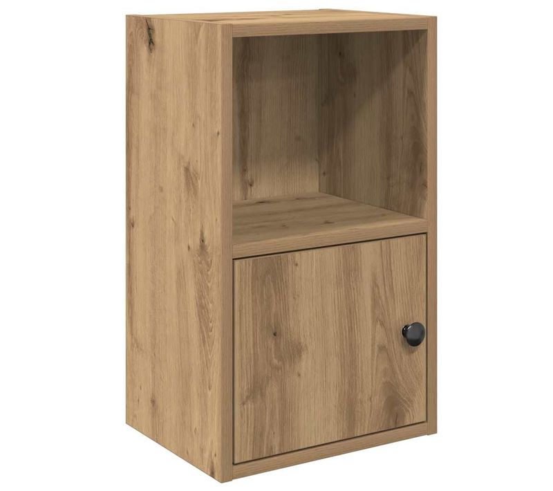 Bibliothèque Chêne Artisanal 31x24x52 Cm Bois D'ingénierie