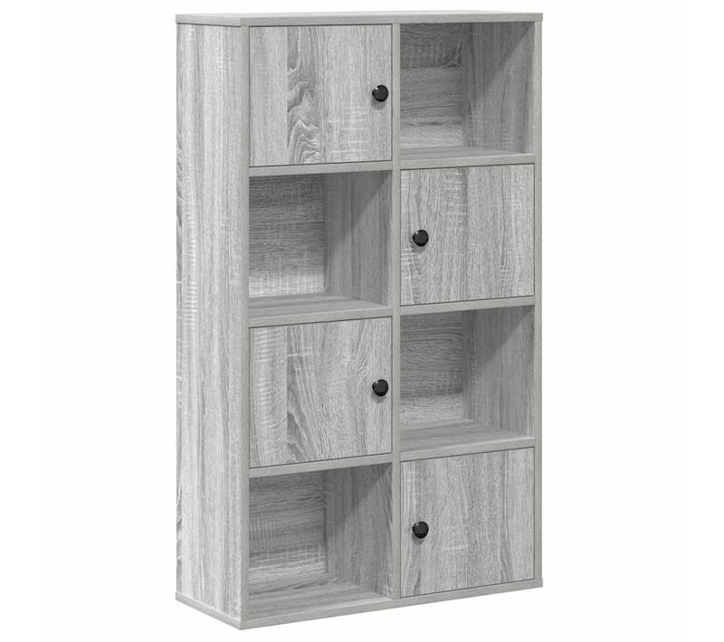 Bibliothèque Sonoma Gris 60x24x101,5 Cm Bois D'ingénierie