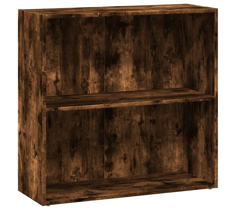 Bibliothèque Chêne Fumé 80x30x77 Cm Bois D'ingénierie