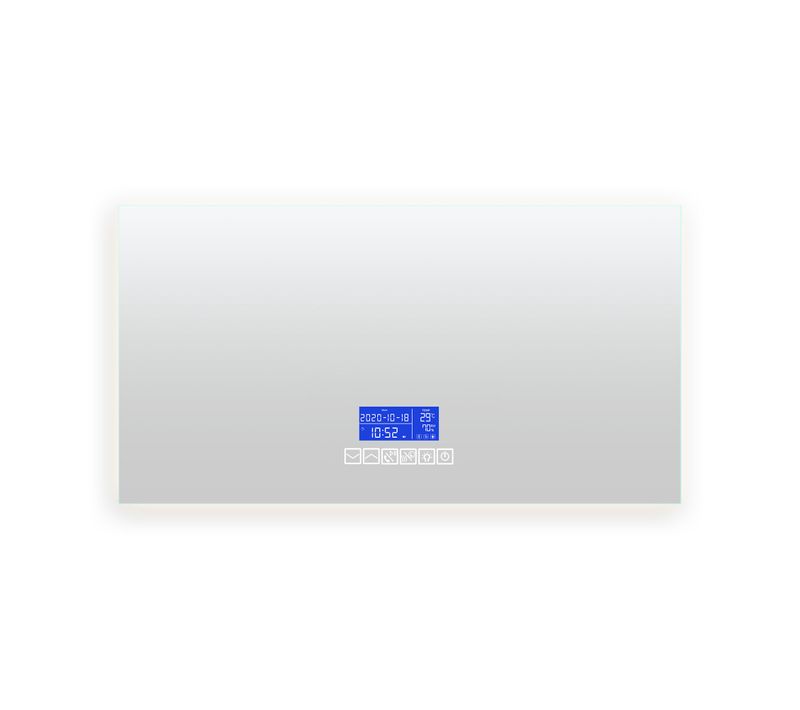 Miroir De Salle De Bain Avec LED, 80 X 100 Cm, Avec 3 Réglages De Luminosité Et De Température