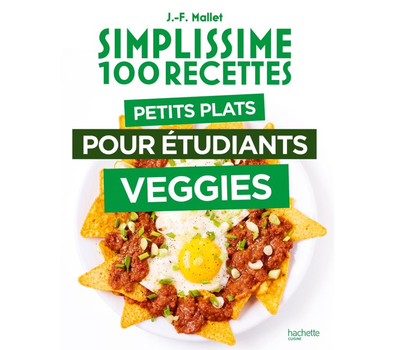 Livre de cuisine Simplissime HACHETTE Petits plats étudiants veggies