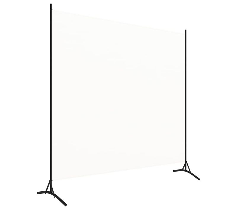 Paravent Cloison De Séparation Blanc 175x180 Cm Tissu