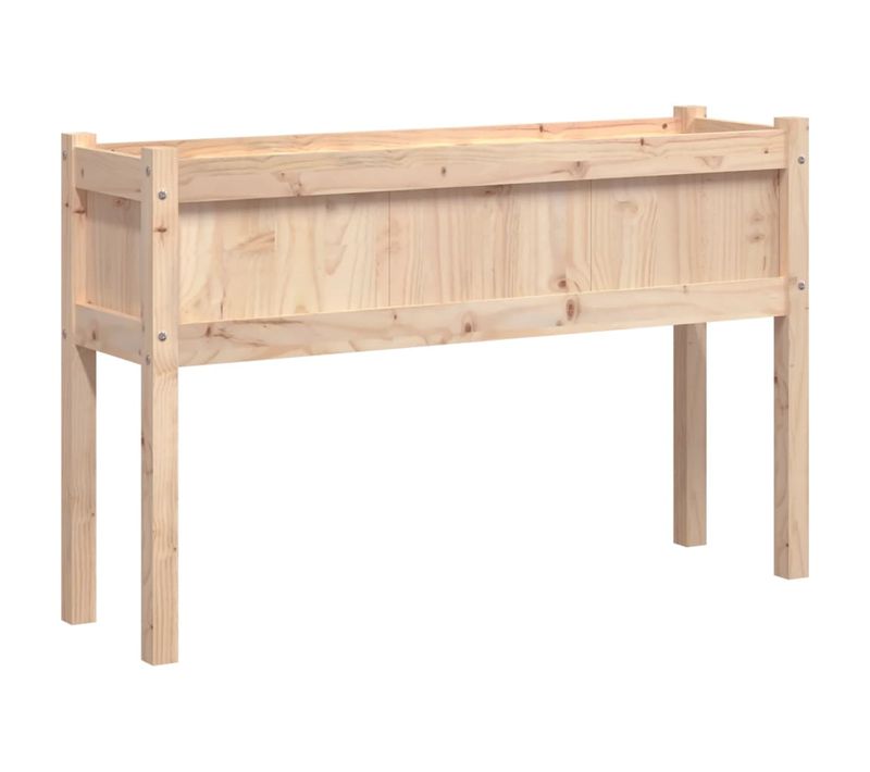 Jardinière Bac à Fleurs - Avec Pieds 110x31x70 Cm Bois De Pin Massif