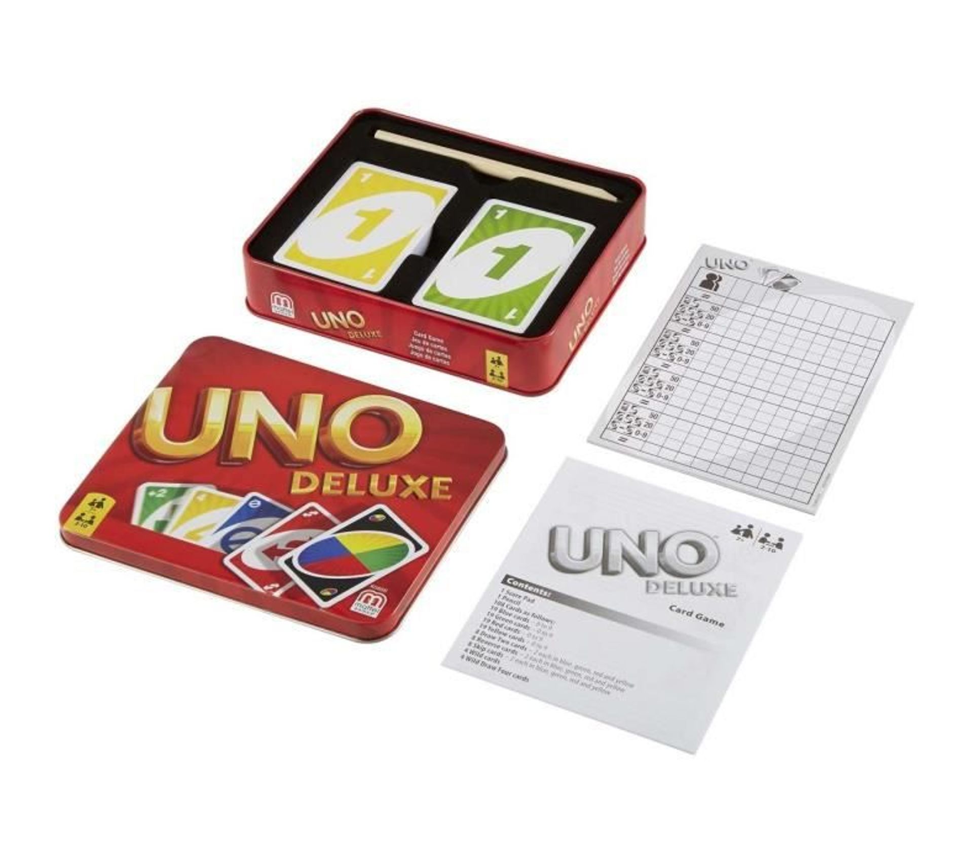 Uno Deluxe Jeu De Cartes 2 A 10 Joueurs 7 Ans Et + Jeux Jouets BUT