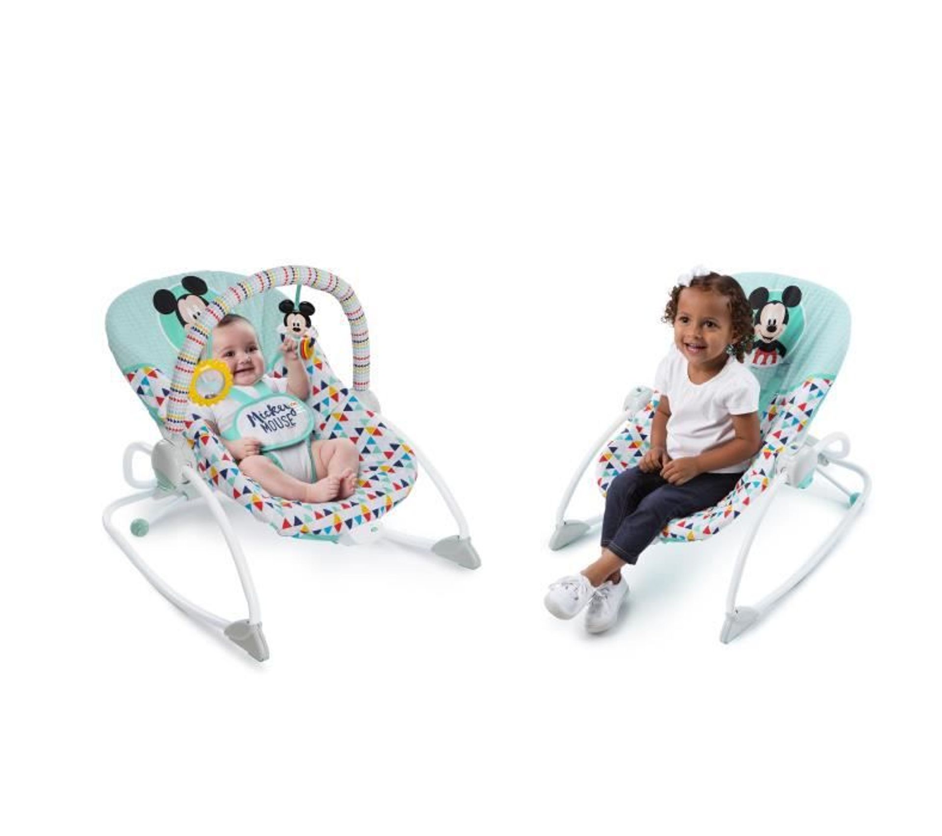 Transat Pour Bebe Mickey Mouse Happy Triangles Transat Bebe But