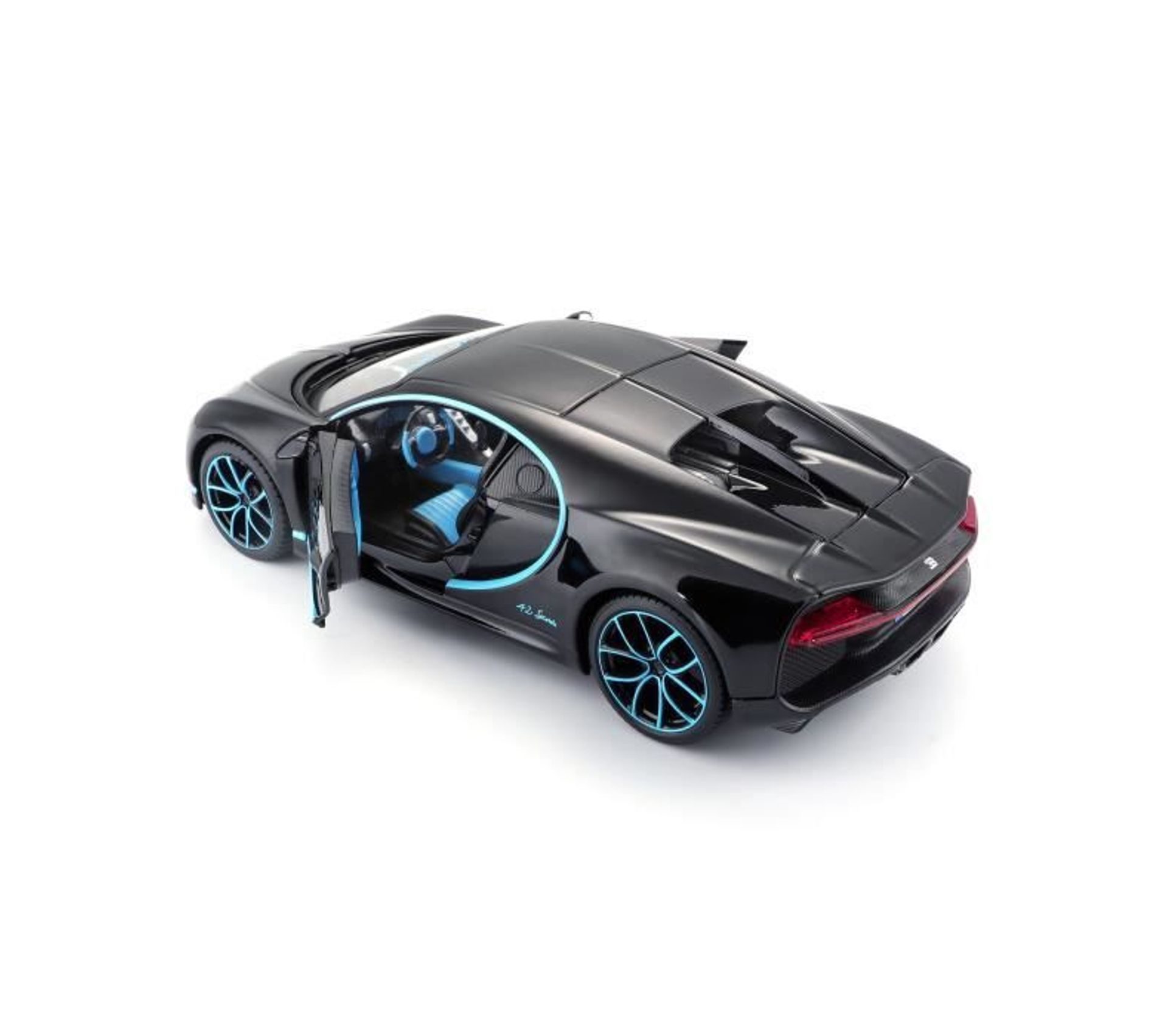 Bugatti Chiron Noire/bleue Maisto 1/24 - Métal - Réf 39514 - Miniature Collection
