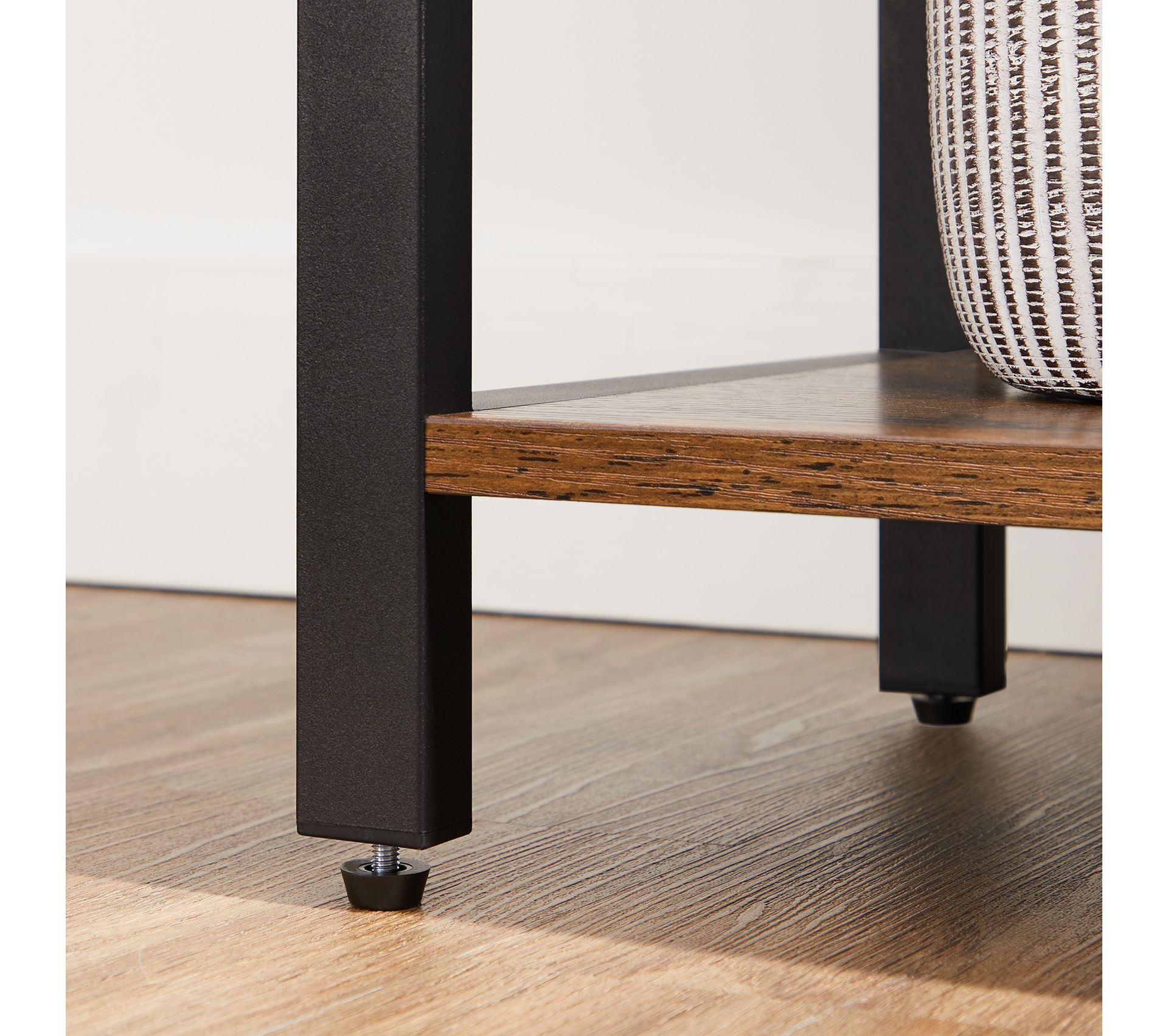 Étagère Industrielle Heavyrack 5 Tablettes – Charge 400 Kg, Bois Clair Ou Foncé, Métal Anthracite, 148x37x37 Cm, Pour Salon, Bureau, Stockage