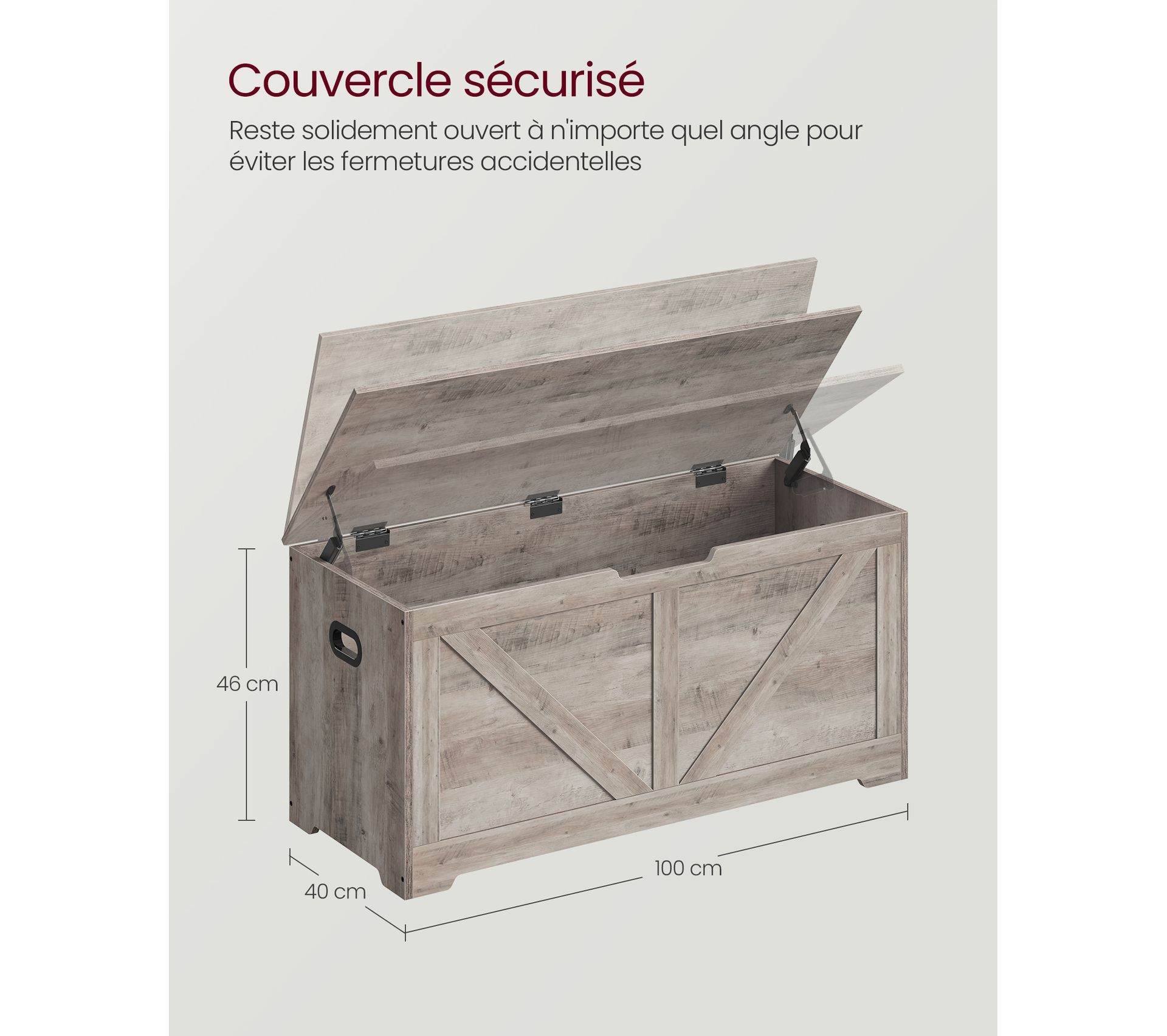 Coffre Banc Rangement 150 Cm Blanc Marron - Double Compartiment Pour Couvertures Et Vêtements, Banc Entrée Solide
