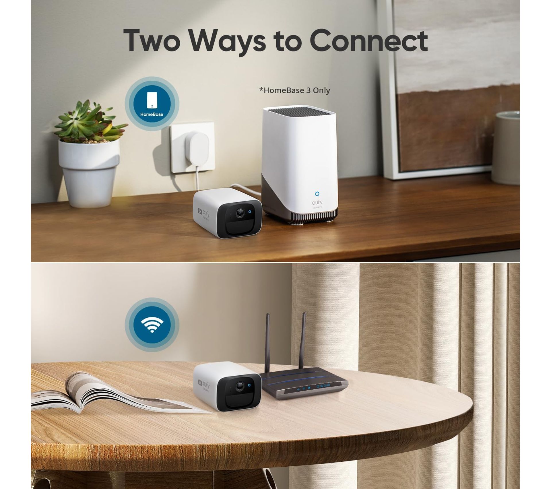 Eufy Caméra De Sécurité Eufycam Solocam C210 + Solar Panel, Wifi Exterieure Sans Fil Alarme
