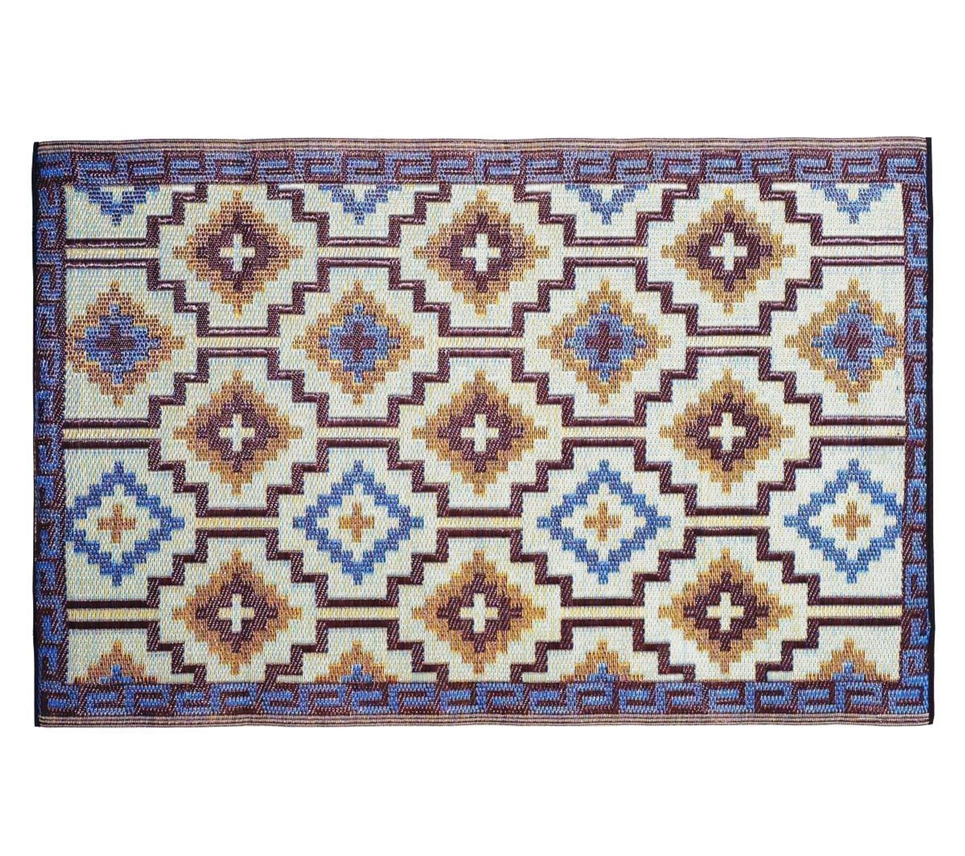 Tapis Intérieur Extérieur Lhasa Bleu Roi Et Chocolat 180 X 120 Cm Tapis Intérieur Extérieur Lhasa Bleu Roi Et Chocolat 180 X 120 Cm