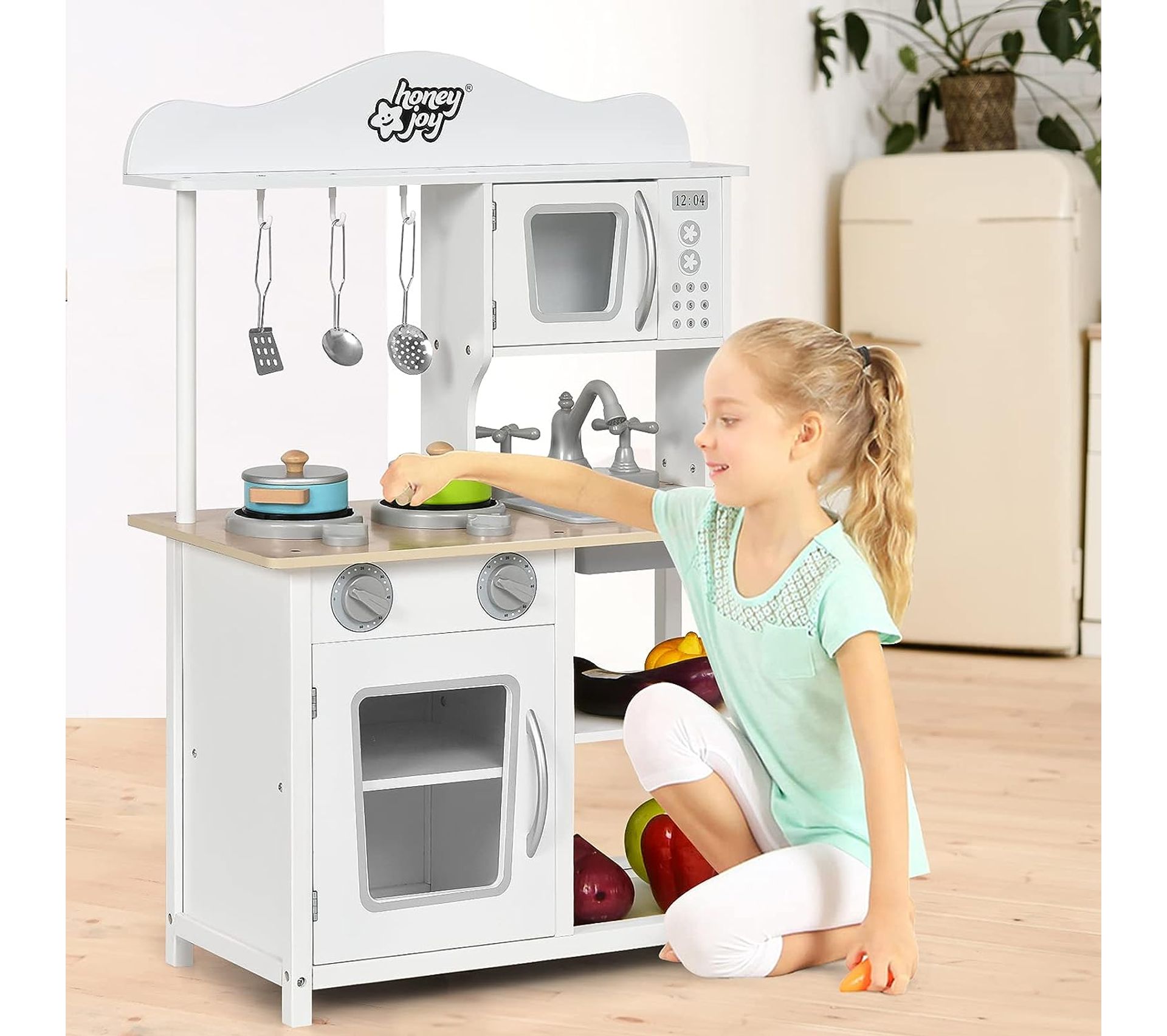 Play Food Enfant Jeu De Gâteau D'Anniversaire En Bois Pour Enfants | 18 Pièces - Jeu De Rôle & Apprentissage Jeu Imitation Cuisine