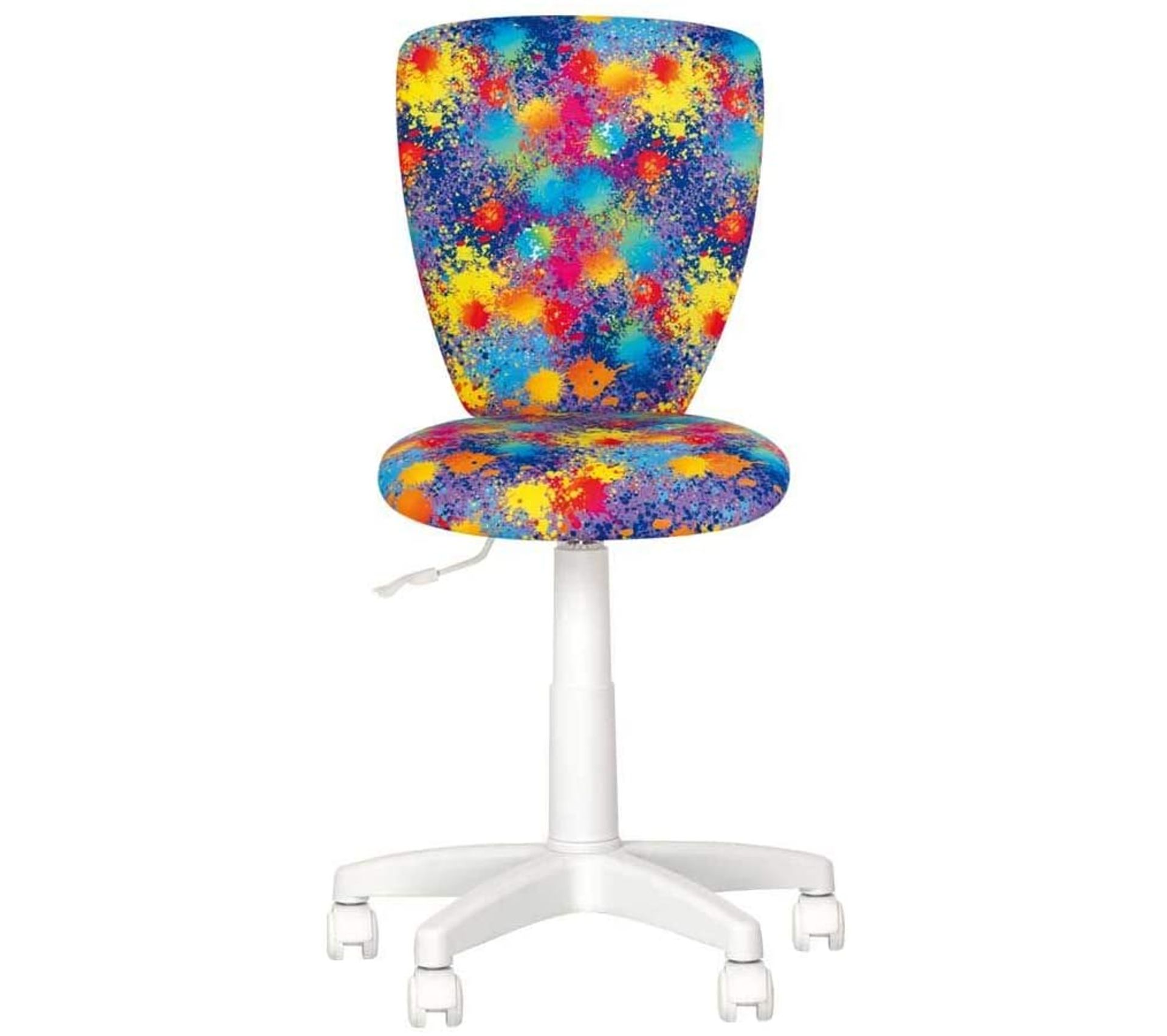 Polly Splash Fauteuil Chaise De Bureau Pour Enfant Dossier Non Reglabl Pivotant En Tissu Multi Chaise Fauteuil Bureau But