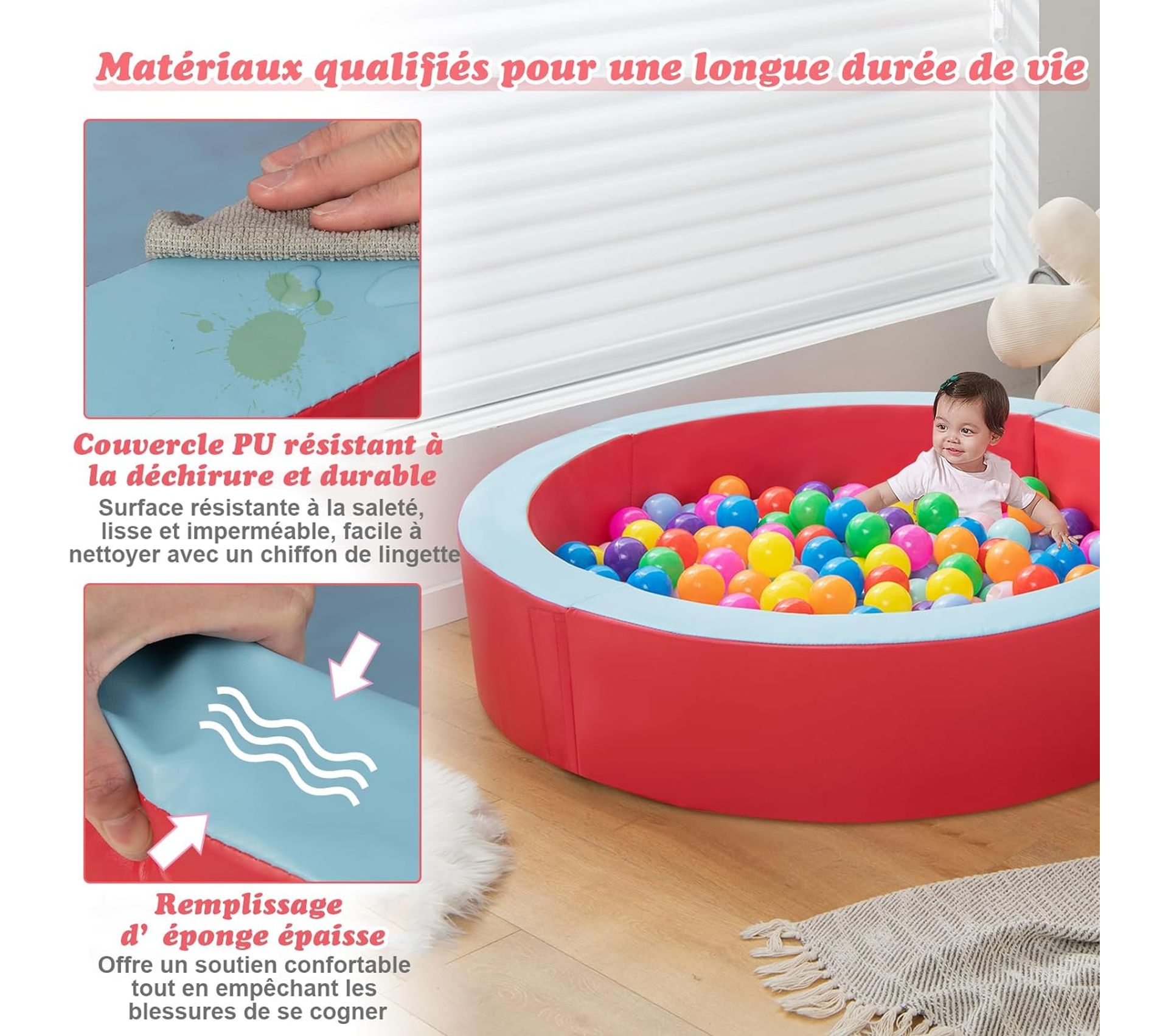 50 Balles De Piscine Lemodo 9cm - Sans BPA, Multicolores Pour Enfants