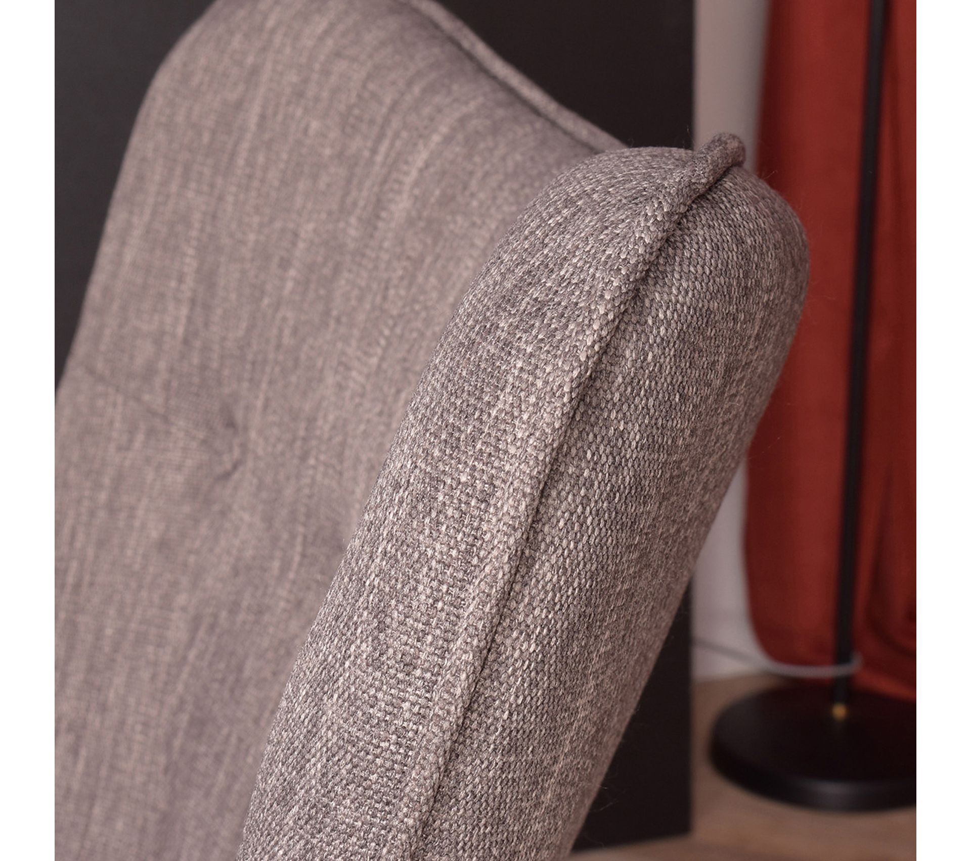 Fauteuil à Bascule Scandinave - Tissu Peluche, Accoudoirs, Ergonomique - Pour Salon Ou Chambre