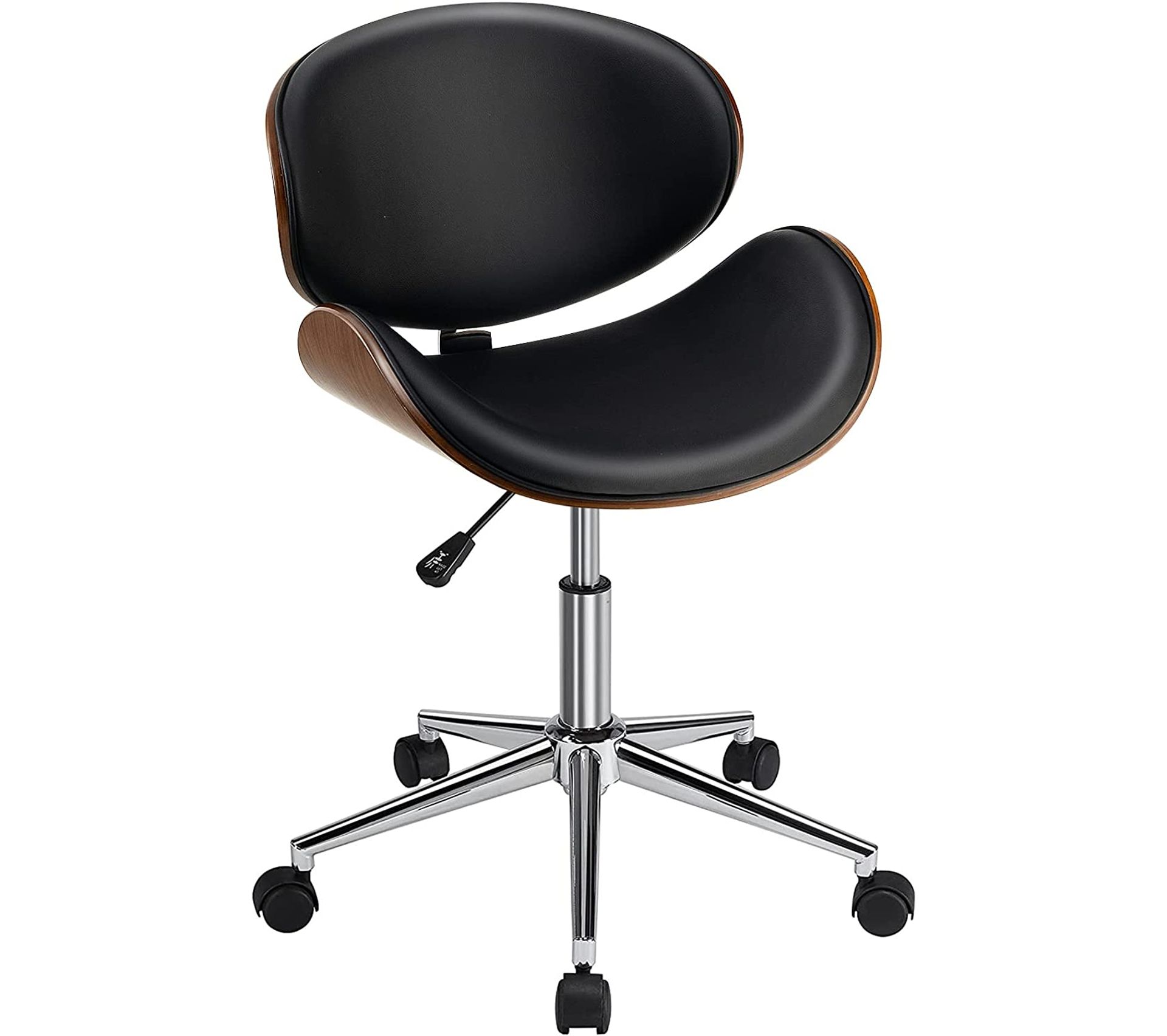 Chaise De Bureau En Bois, Pivotant Et Réglable À Hauteur, Tabouret De Bureau Avec Siège Chaise