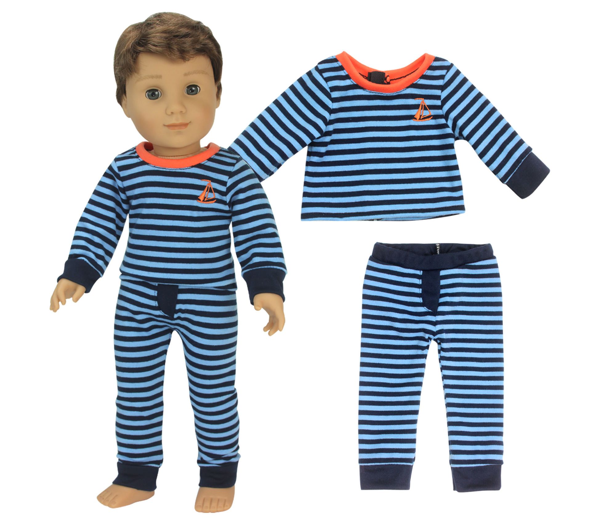 Vêtements Pyjama Pour Poupée 17 Cm - Ensemble Rose Avec Masque De Nuit, Accessoire Collection