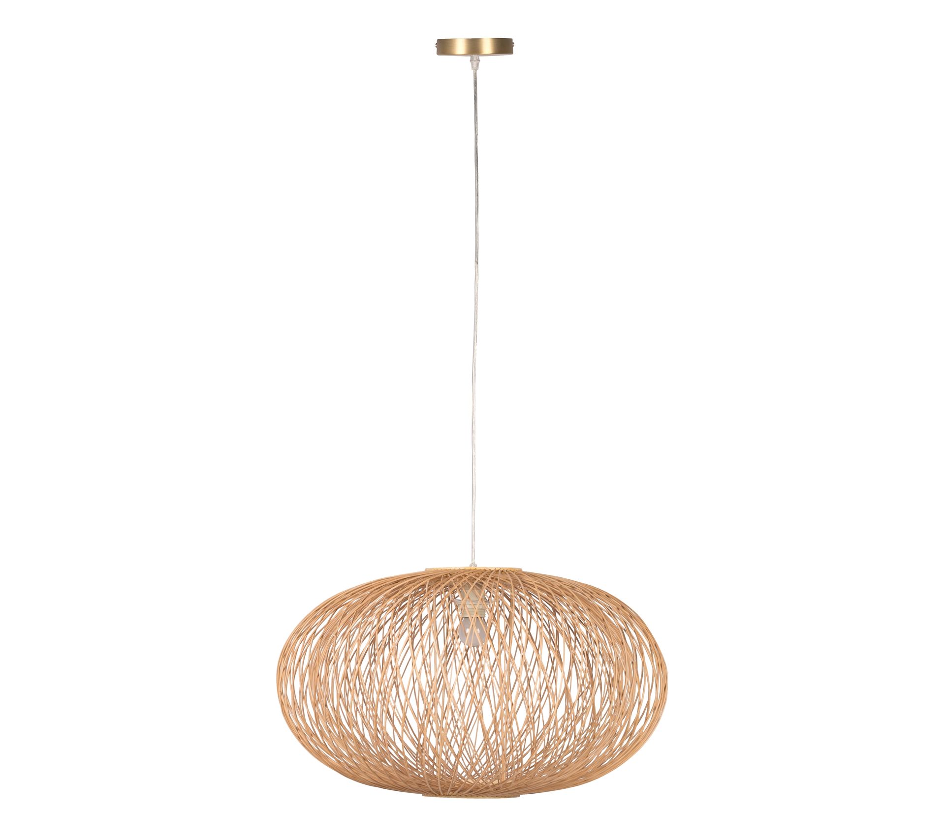 Suspension En Rotin Cocon D 60 Cm Naturel Lustre Suspension But
