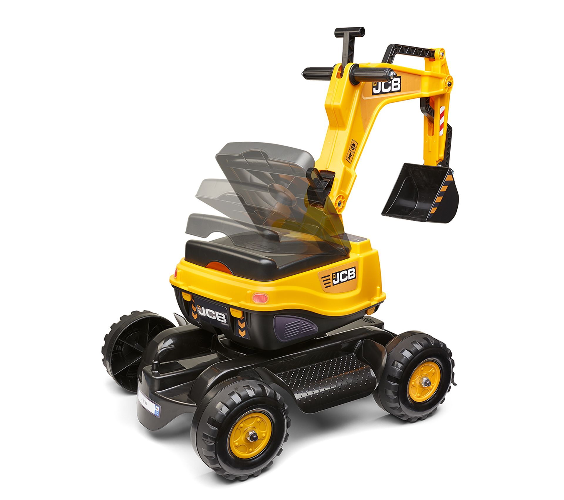 Pelleteuse Super Builder Falk Avec Remorque Et Accessoires - Jouet French Made Pour Enfants Dès 3 Ans
