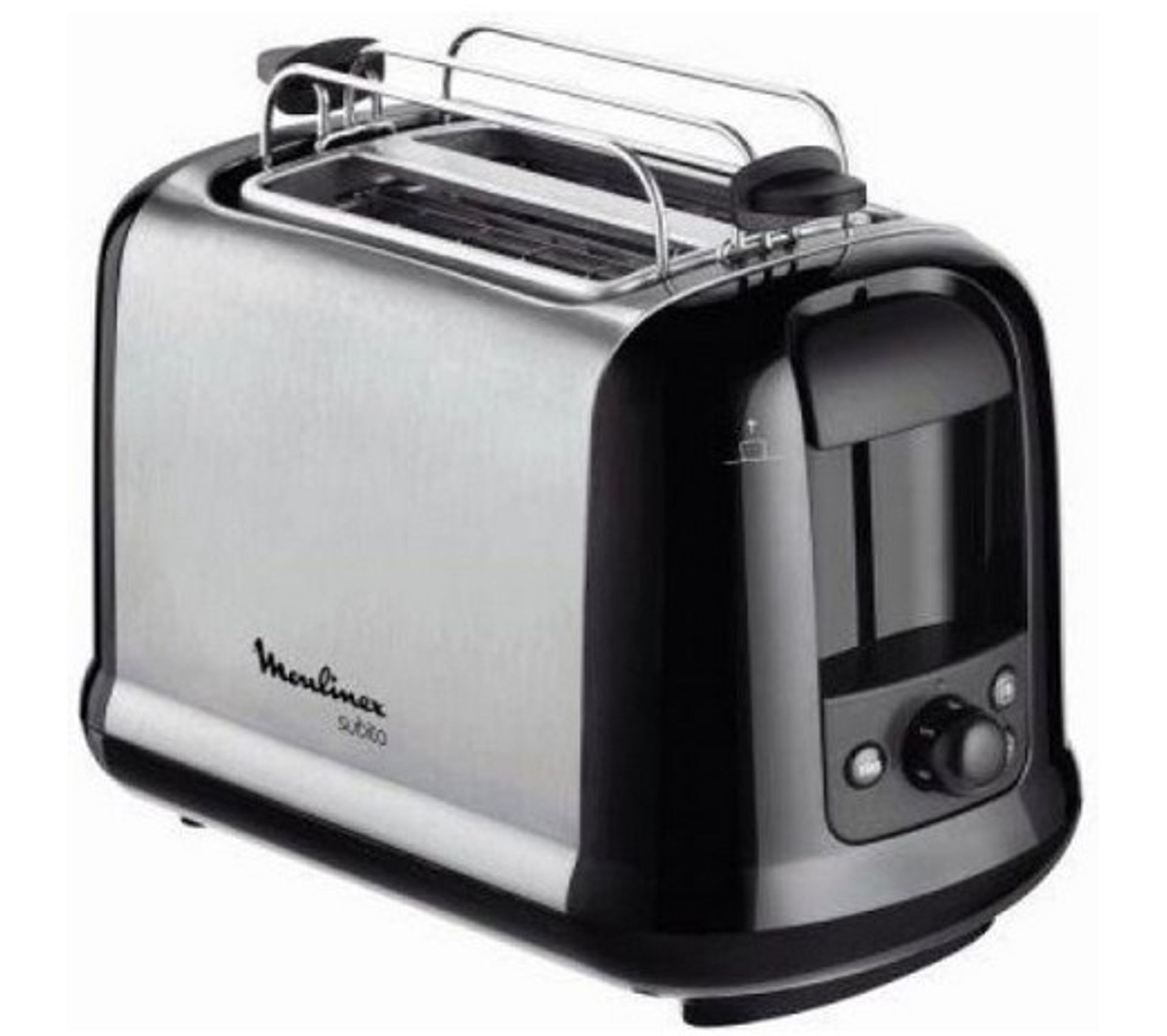 SEVERIN Grille-pain automatique 1 400 W, Grille pain compact 2 fentes jusqu'à 4 tranches