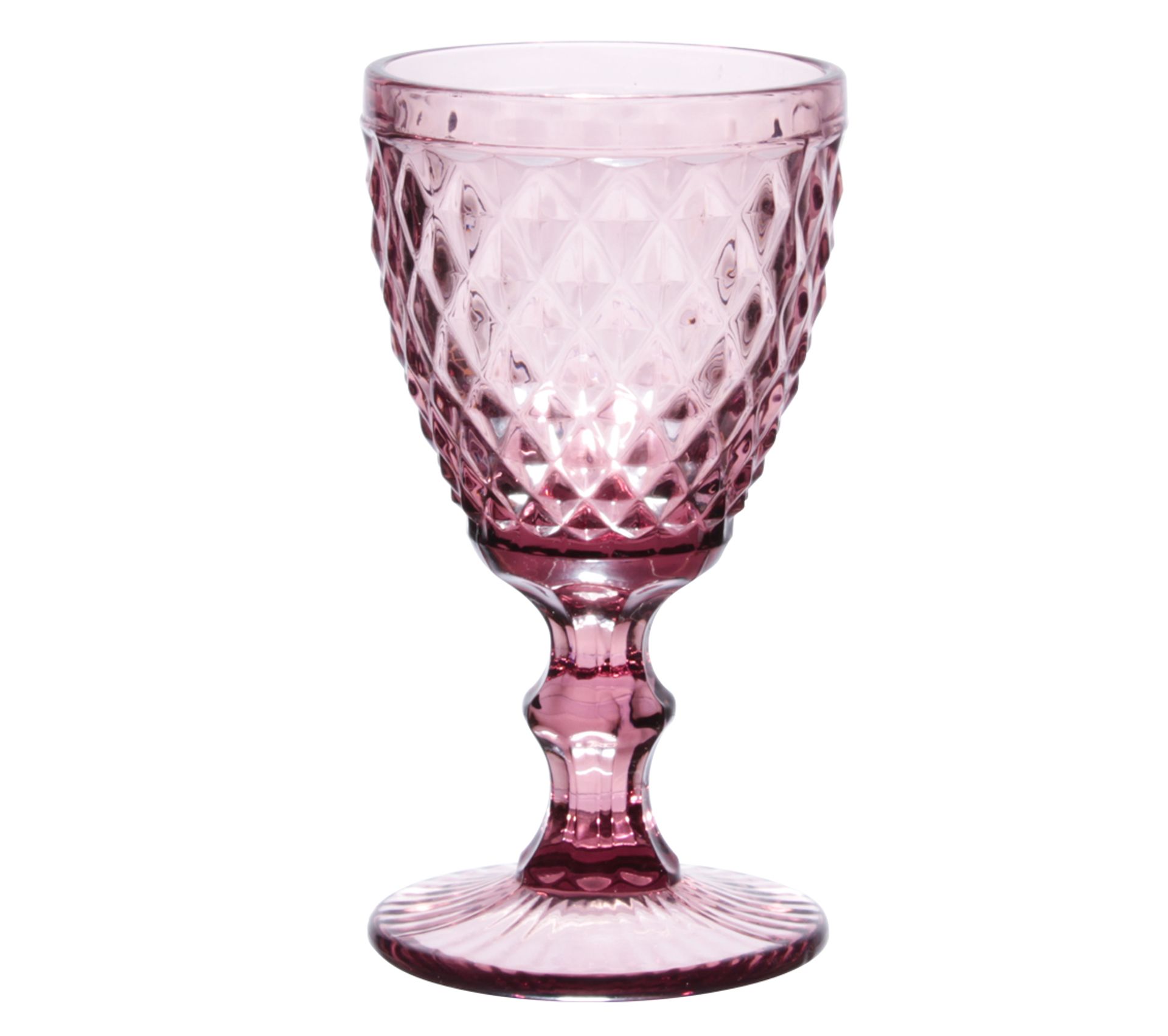 Verre À Pied Diamant Lilas 22.5 Cl (lot De 6)