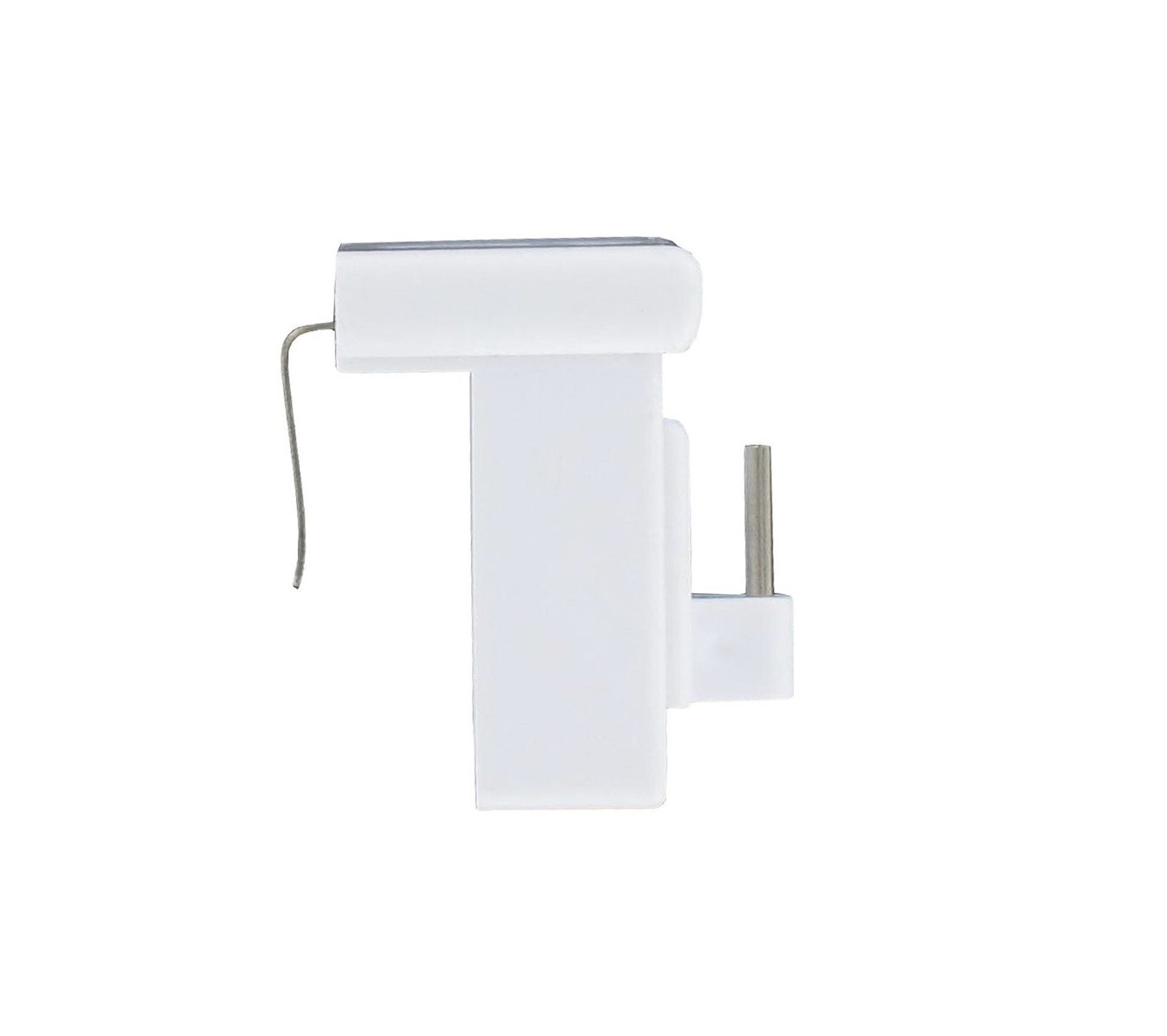 Supports De Tringle à Rideau Blancs - Lot De 2 Avec Vis - Pour Tringles De 2,5 à 3 Cm De Diamètre - En Alliage Résistant