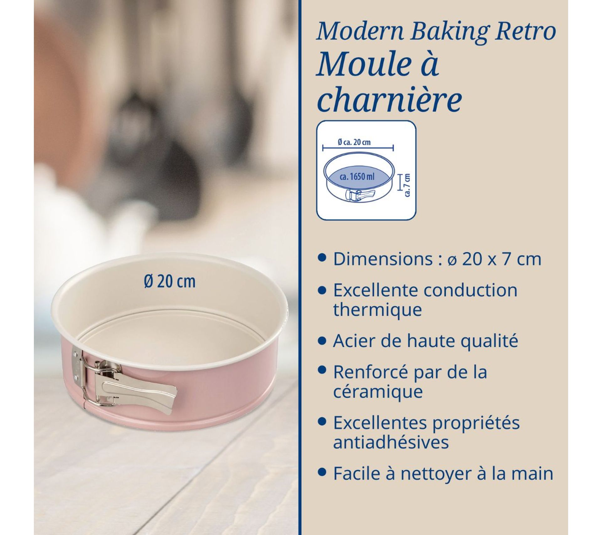 Lot De 2 Moules à Manqué Zenker - 18 Cm, Antiadhésif Noir - Pour Petits Gâteaux, 4 Personnes - Passent Au Four 230°C