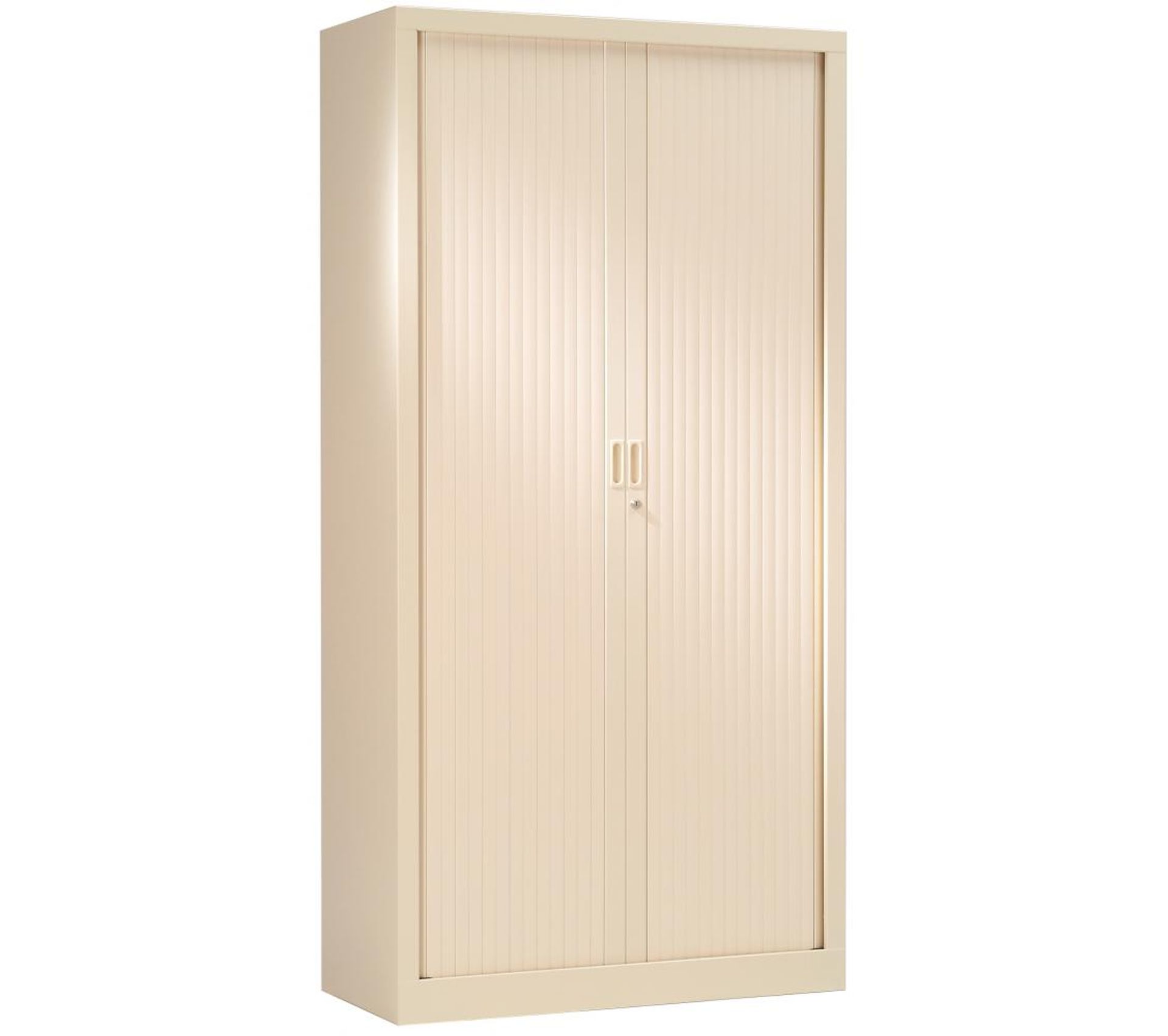 Armoire De Bureau Portes à Rideaux 3 Étagères Beige Armoire et
