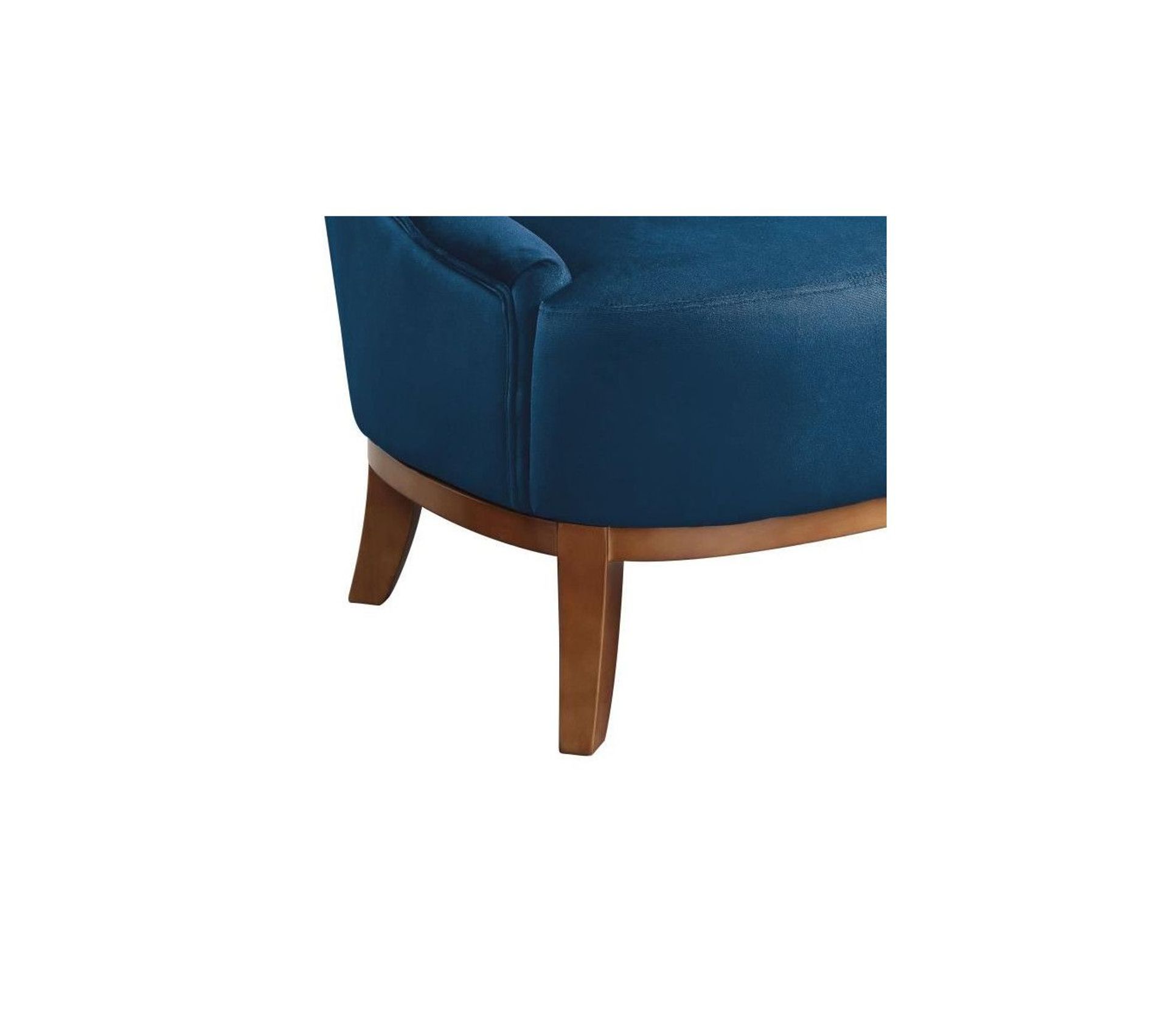 Joseph Fauteuil Pieds Bois Velours Bleu L 64 X P 71 X H 93 Cm Joseph Fauteuil Pieds Bois Velours Bleu L 64 X P 71 X H 93 Cm