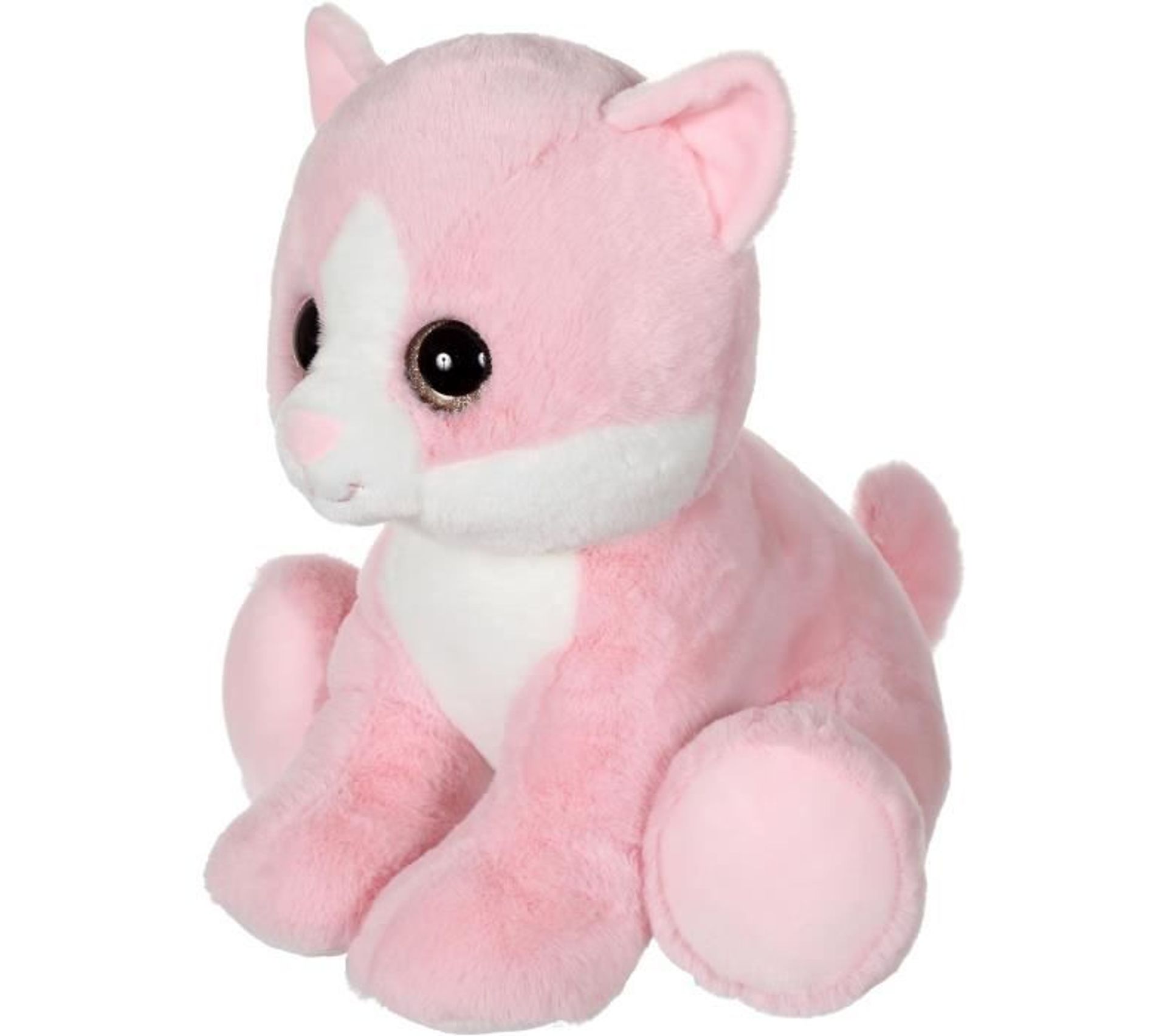 peluche chat rose