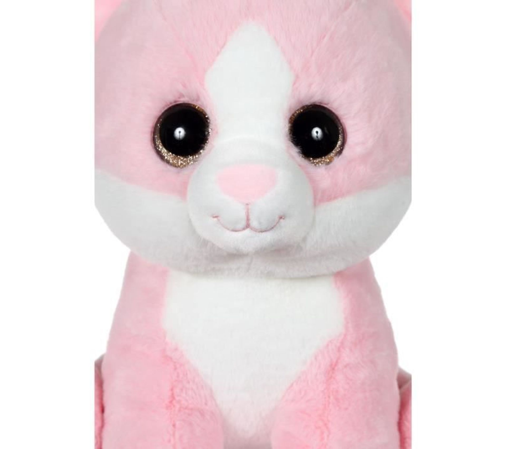 peluche chat rose