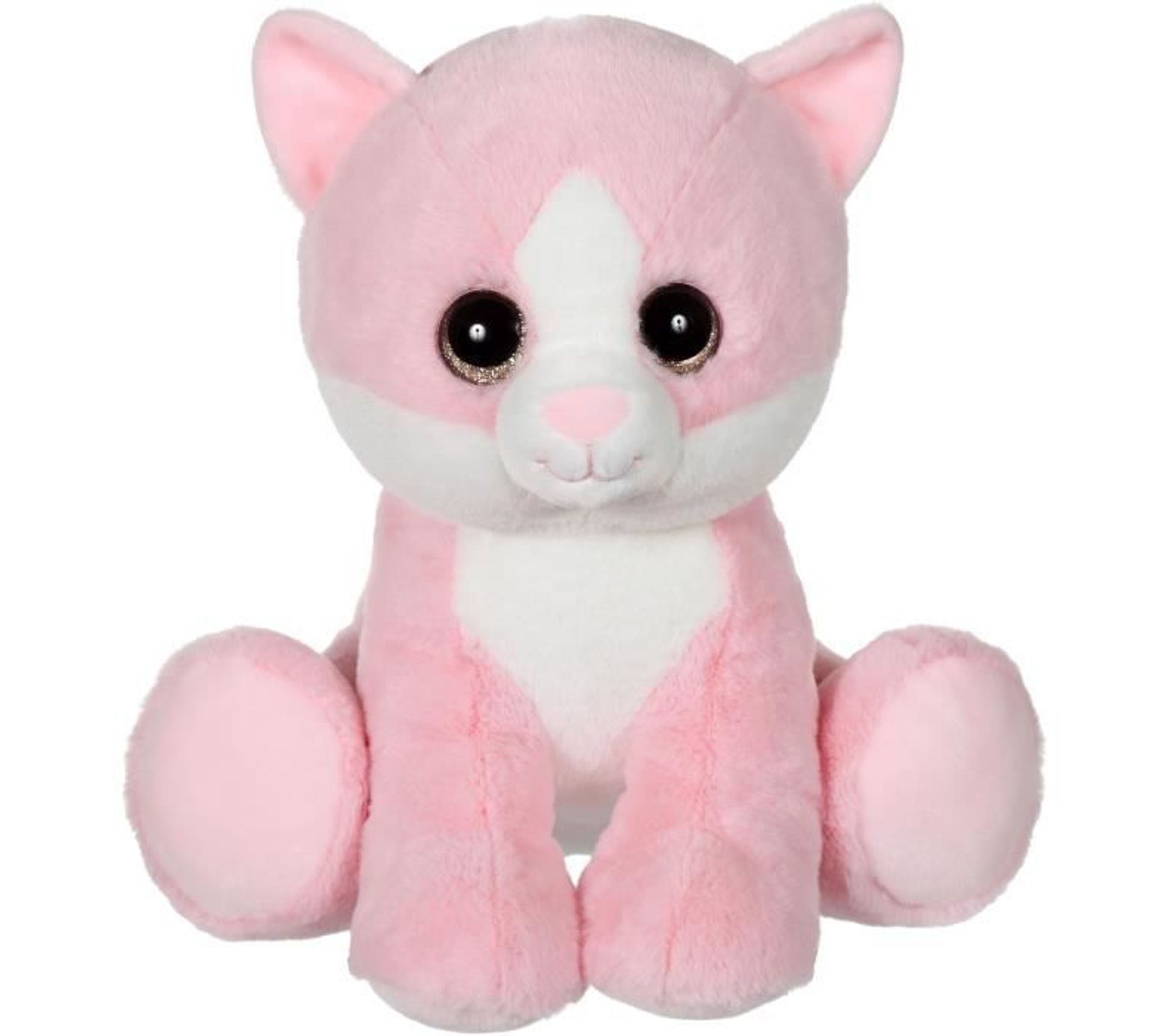 peluche chat rose