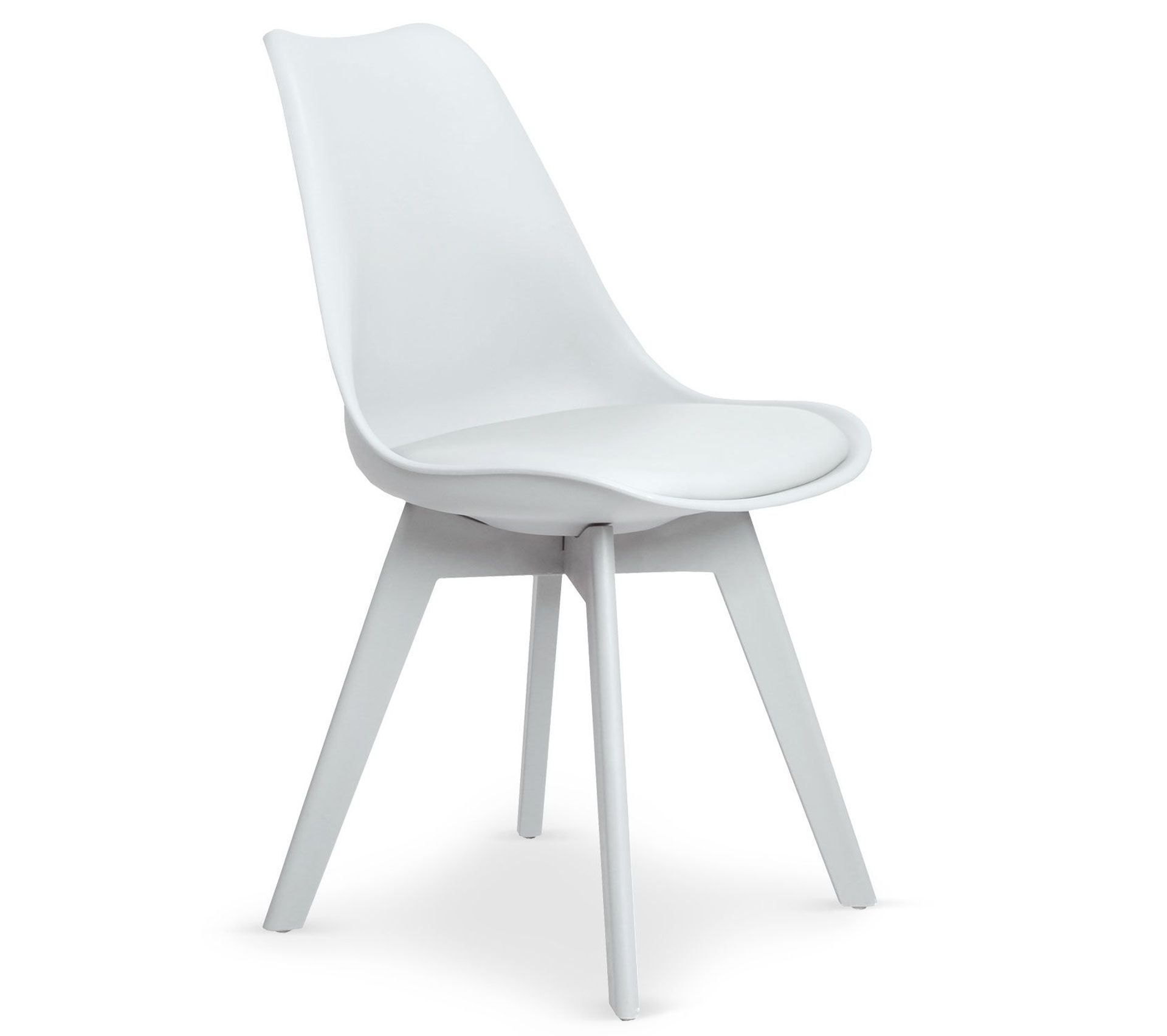 Lot De 2 Chaises Design "maélia" 82cm Blanc Chaise BUT