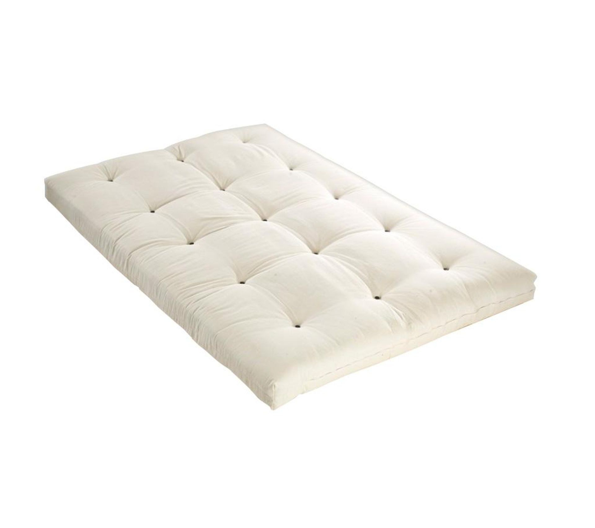 Futon 140 X 190 Cm 100 Coton Ép.13cm Ecru Shiva De Dreamea Futon BUT