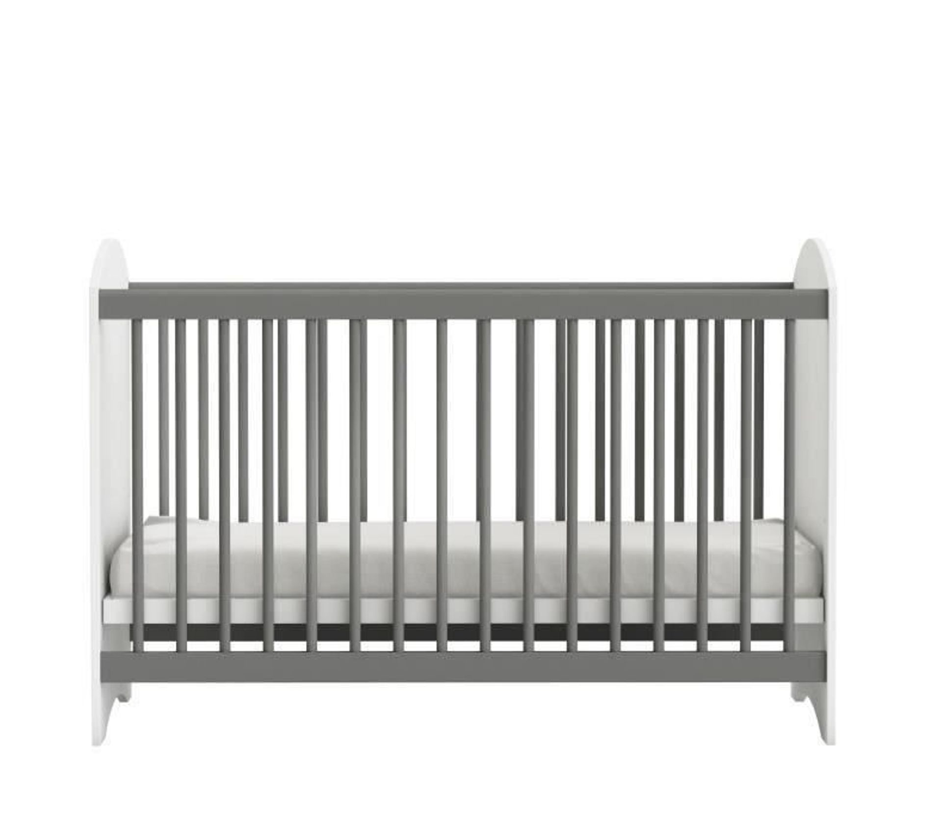 Lit Bebe A Barreaux Clover 60x1 Cm Blanc Perle But