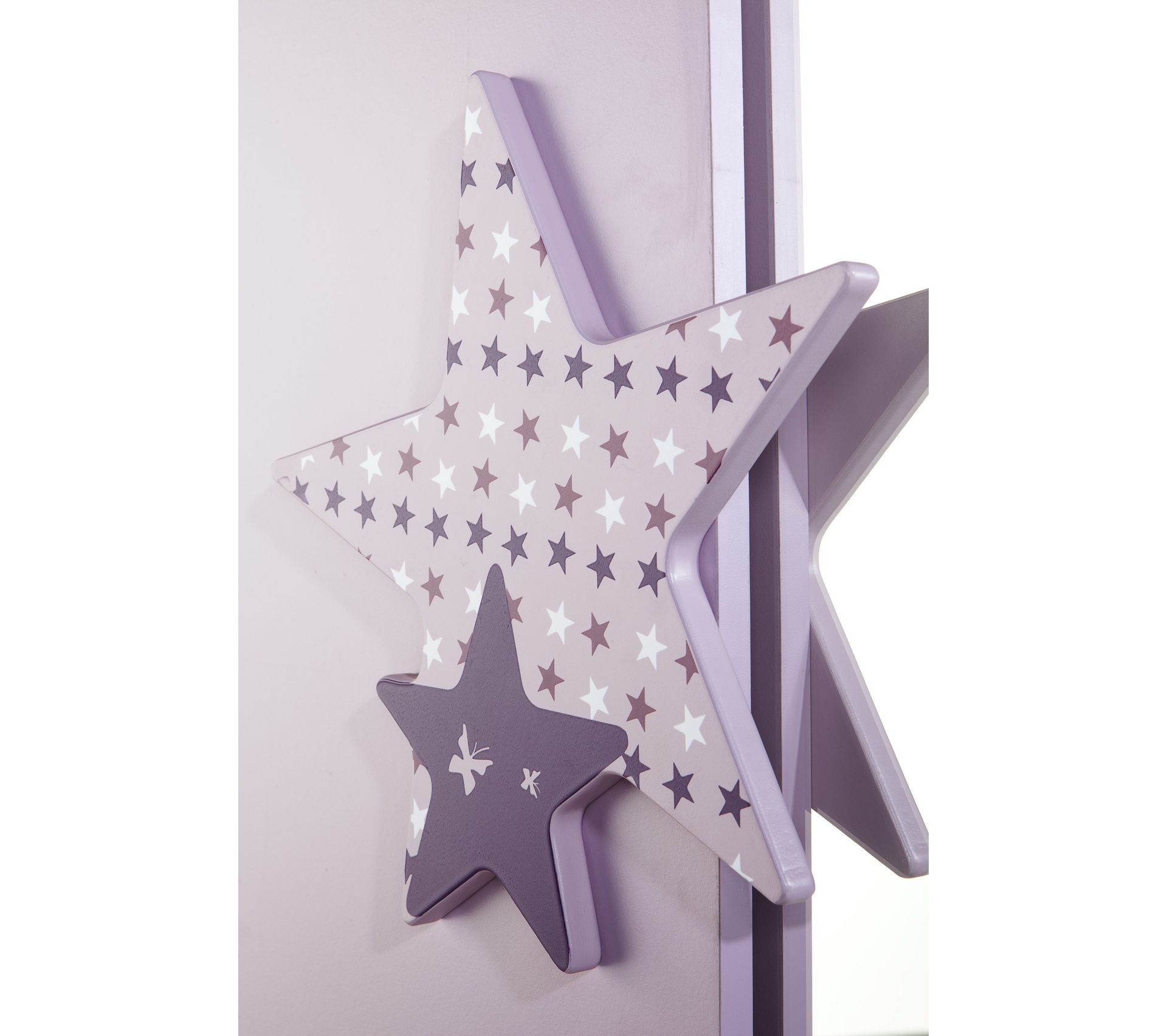 Armoire 2 portes FEE lilas 299406 Armoire BUT